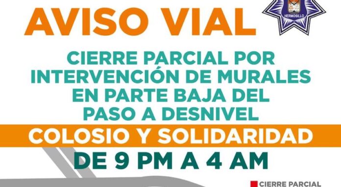 Iniciarán trabajos de intervención de mural en paso a desnivel Colosio y Solidaridad a partir de este domingo 19; el Colectivo Sangre del Desierto iniciará con la propuesta ganadora de la convocatoria.