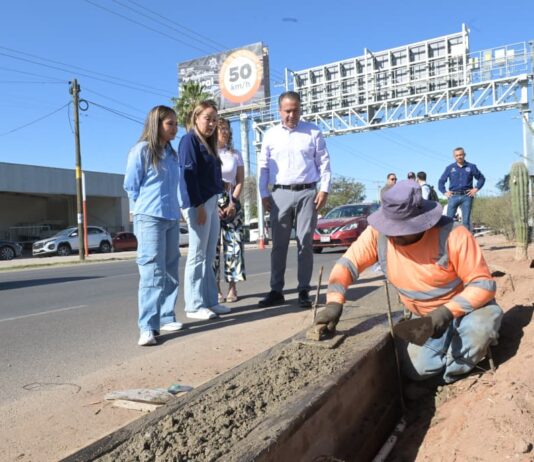 Mantiene Toño Astiazarán mejoramiento de vialidades en beneficio de hermosillenses