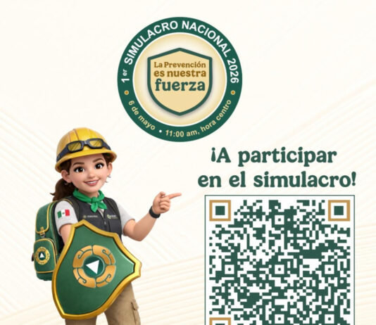 Invitan a participar en el Simulacro Nacional del 6 de mayo