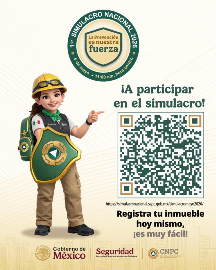 nvitan a participar en el Simulacro Nacional del 6 de mayo; con el objetivo de fortalecer la cultura de la prevención y mejorar la capacidad de respuesta ante emergencias.