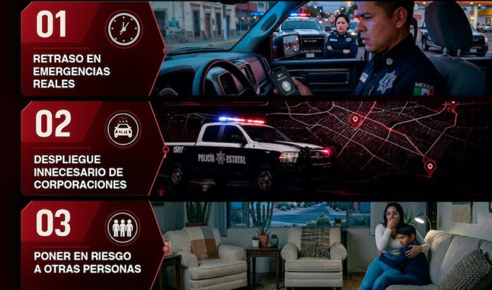 Exhortan al uso responsable del número de emergencias 9-1-1; más de 507 mil llamadas improcedentes se han recibido de enero a mayo de 2026.