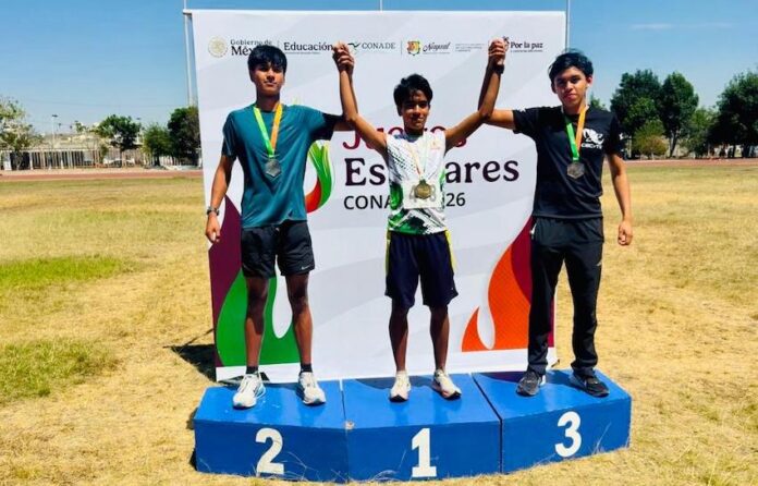 Estudiante sonorense conquista medalla de plata y bronce en los Juegos Deportivos Nacionales; Carlos Daniel Acuña Garay, del CECYTE de Nogales.