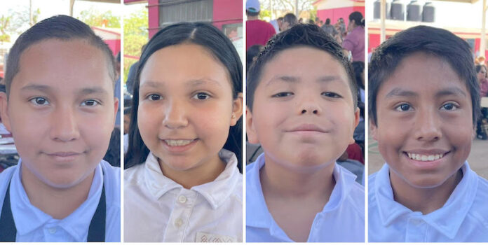Estudiantes de primaria agradecen a Gobernador Durazo y Presidenta Sheinbaum por entrega de becas Rita Cetina; respaldo económico que les permitirá continuar en las aulas con las menores limitaciones económicas posibles.
