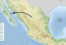 Se registra temblor de 4.0 grados frente a las costas de Guaymas, esta noche