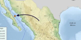 Se registra temblor de 4.0 grados frente a las costas de Guaymas, esta noche