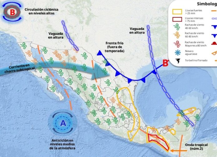 Para hoy se prevén cielos mayormente despejados sin probabilidad de lluvia; se percibirá un ambiente seco y caluroso durante la tarde.