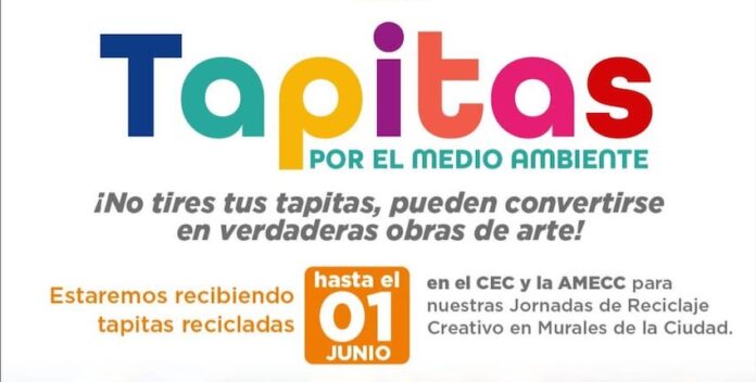 Convoca Gobierno de Hermosillo a donar “Tapitas por el medio ambiente”; es una iniciativa que colecta tapitas de envases de plástico que serán transformadas en murales en la ciudad.