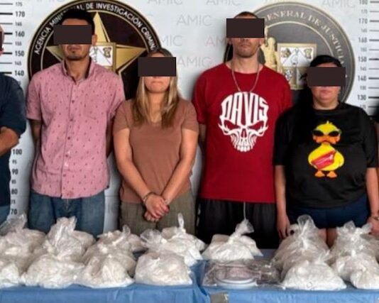Caen seis personas en posesión de 32 kilos de metanfetamina