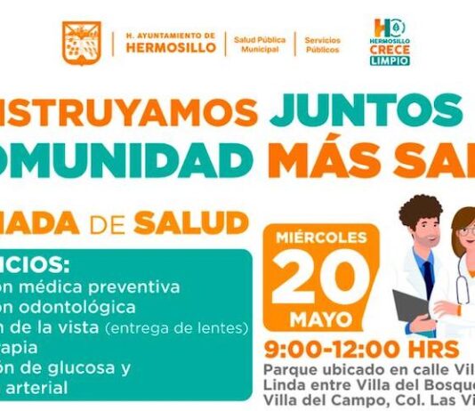 Invitan Gobierno de Hermosillo a Jornada de Salud y descacharre en el sector de Las Villas