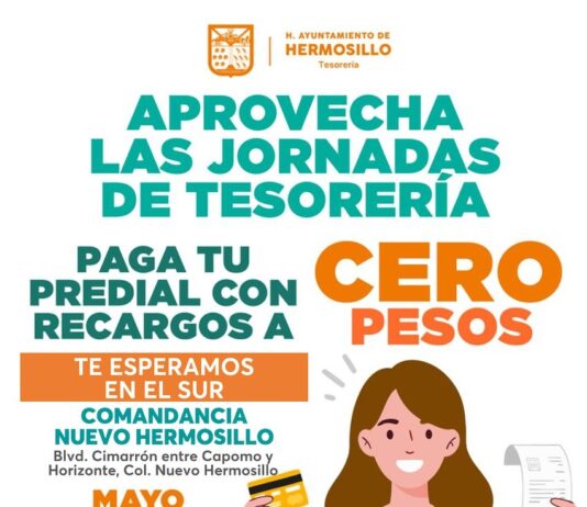 Este fin de semana Tesorería Municipal tendrá el predial a cero pesos en recargos al sur de la ciudad