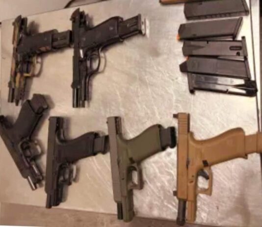 Mujer detenida al intentar traficar armas por la garita de Mexicali