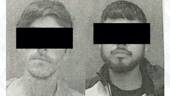 Detenidos por posesión y desmantelamiento de carro robado; ellos son: Jesús Benigno “N”, de 27 años, y José Alán “N”, de 30 de edad.