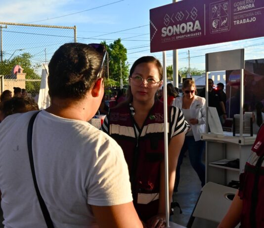 Gobierno de Sonora brinda orientación laboral en feria de servicios “Sonora Atiende”