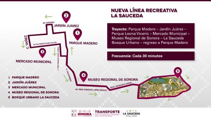 Anuncia gobernador Alfonso Durazo nueva Línea Recreativa La Sauceda, será gratuita para las familias que buscan sana convivencia, esparcimiento y recreación.