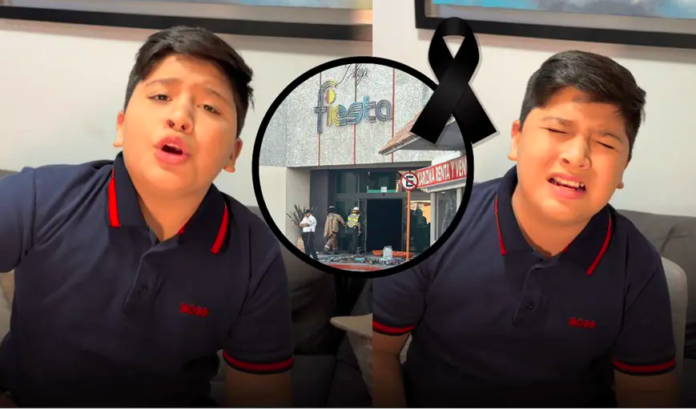 Omarcito Castro conmueve con canción tras tragedia en Plaza Fiesta Las Palmas; con una voz inocente, pero cargada de sentimiento, Omarcito narró en versos lo ocurrido durante el incendio; Los Mochis está de luto | VIDEO