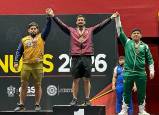 Berrendos de la UES conquistan segundo lugar nacional en halterofilia