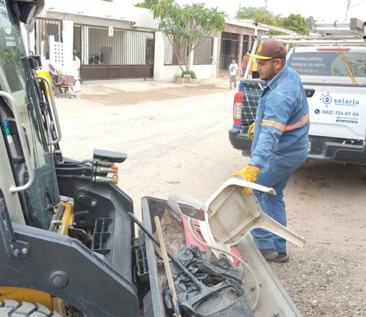 Retira Ayuntamiento de Hermosillo 32 toneladas de cacharros en la Norberto Ortega