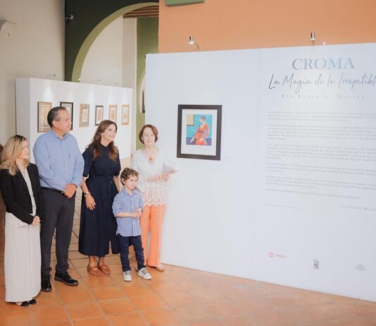 Inauguran Toño Astiazarán y Patty Ruibal Fiestas del Pitic 2026 con exposición de arte visual CROMA