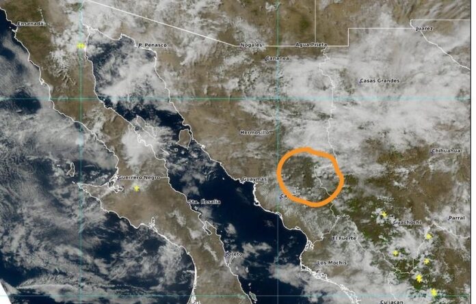 Tormentas vespertinas esta tarde en al menos 10 municipios; y por la noche, también podría llegar lluvia a las regiones del Yaqui y Mayo.