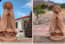 Donan imagen de la Virgen de Guadalupe para futuro oratorio al aire libre