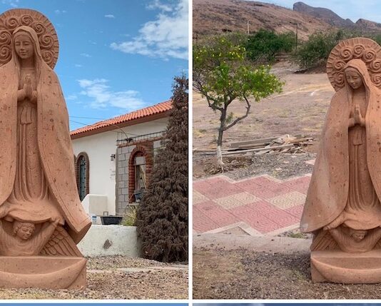 Donan imagen de la Virgen de Guadalupe para futuro oratorio al aire libre