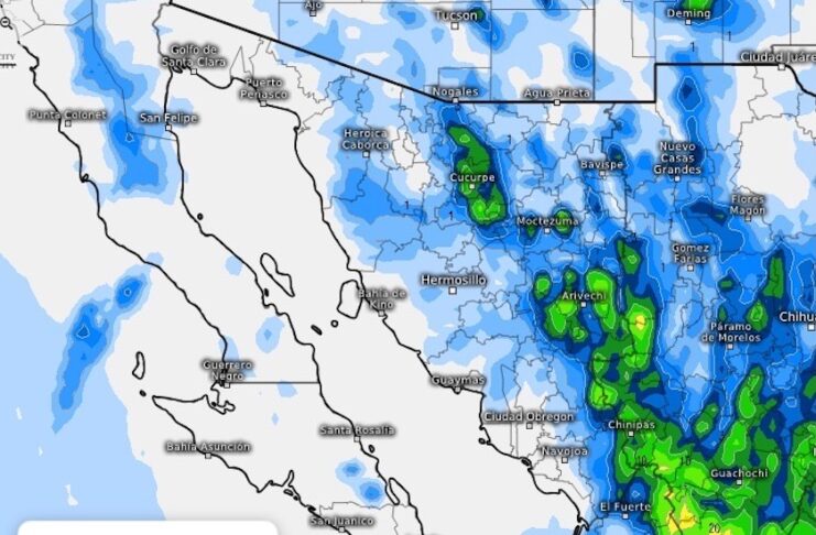 Monzón mexicano mantendrá potencial para tormentas vespertinas, hoy