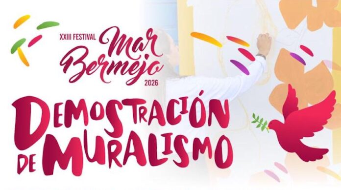 Invitan a participar en el certamen de demostración de muralismo; evento a llevarse a cabo dentro del XXIII Festival Mar Bermejo 2026.
