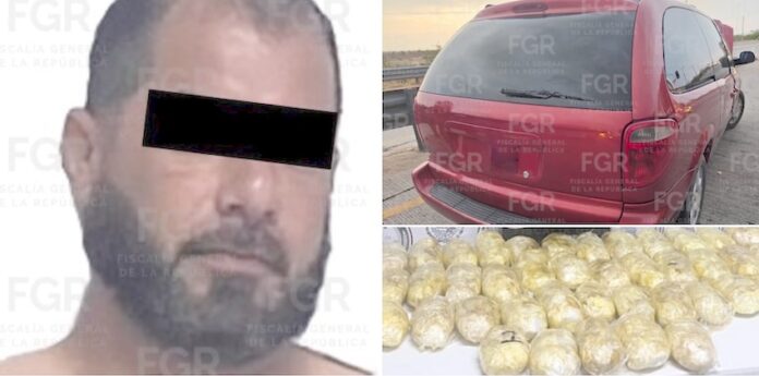 Detenido en la carretera con 21 kilos de metanfetamina, José “N”, quien viajaba a bordo de un vehículo, ha sido vinculado a proceso.
