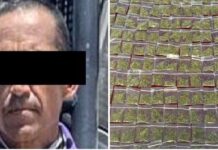 Detiene Policía Estatal a un hombre con más de 200 envoltorios con narcótico