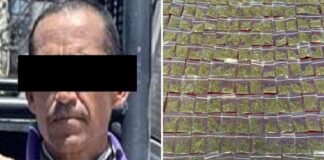 Detiene Policía Estatal a un hombre con más de 200 envoltorios con narcótico