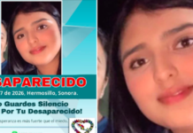 Joven desaparecida en Hermosillo