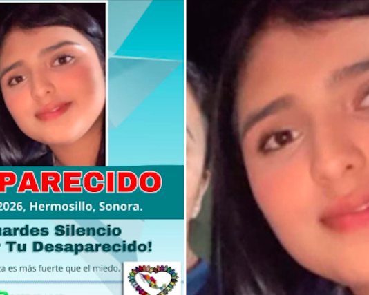 Joven desaparecida en Hermosillo