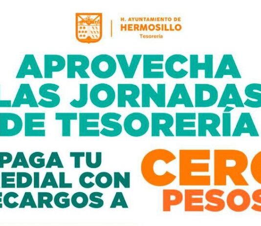Invita Tesorería Municipal a aprovechar tres días de cero recargos al pagar el Predial