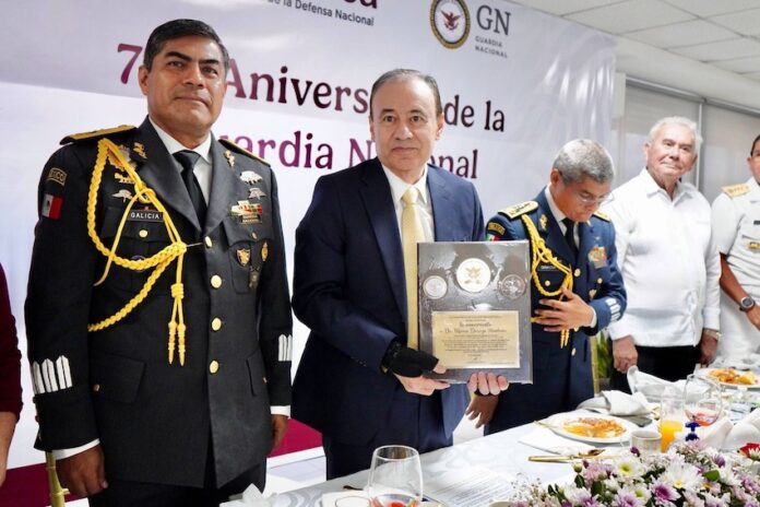 Reconoce Gobernador Durazo resultados en seguridad a siete años de la creación de la Guardia Nacional; destacó el papel estratégico de la institución para reducir la incidencia delictiva y fortalecer la seguridad en la entidad.