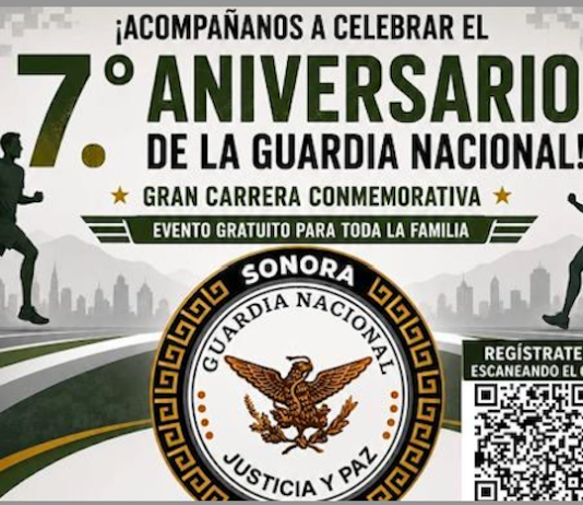 Invita Guardia Nacional a celebrar su 7º aniversario en Sonora