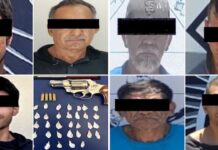 Detienen a varias personas en posesión de arma de fuego y narcótico