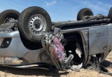 Volcadura en carretera Puerto Peñasco-Golfo de Santa Clara deja un muerto y dos heridos