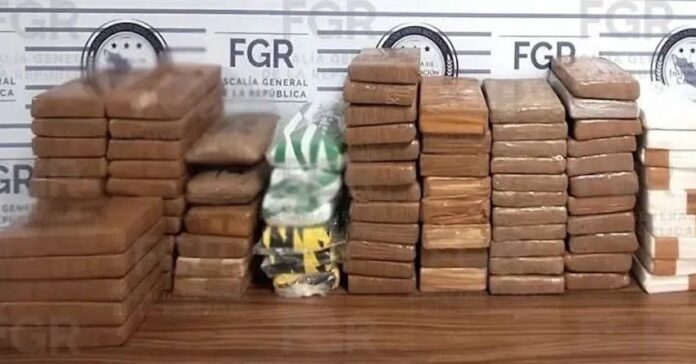 Aseguran 88 kilos de fentanilo; en el tramo carretero Hermosillo-Santa Ana; hay un trailero detenido.
