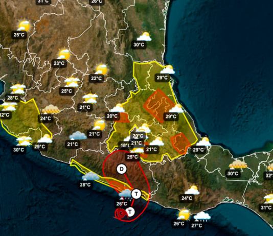 Se forma la tropical Dos-E en costas del Pacífico; evolucionará a tormenta tropical