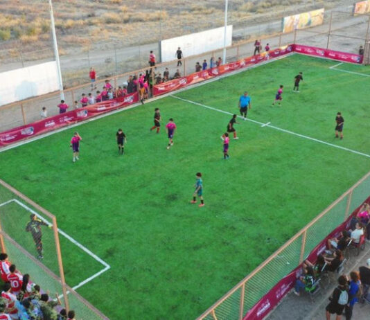 Inauguran cancha de futbol en el Área Deportiva ‘El Kilómetro’