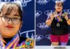 Atleta de deporte adaptado de Cobach conquista tres medallas de oro en competencia internacional