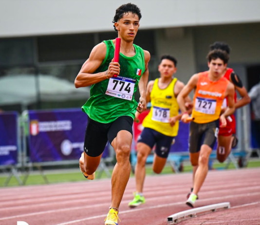Velocista sonorense consigue dos preseas doradas en relevos en el Iberoamericano U20