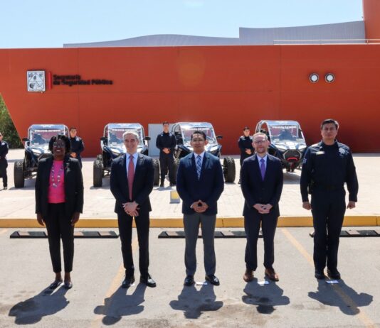 Sonora fortalece seguridad fronteriza con la entrega de 34 patrullas por parte de INL