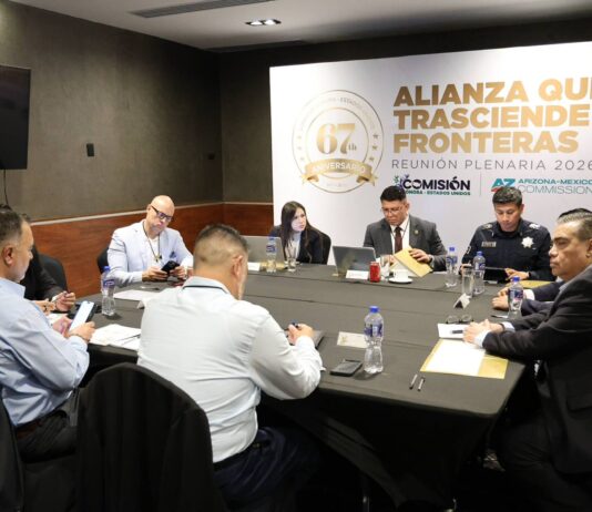 Refuerza Gobernador Durazo cooperación binacional con Plenaria de la Comisión Sonora-Estados Unidos