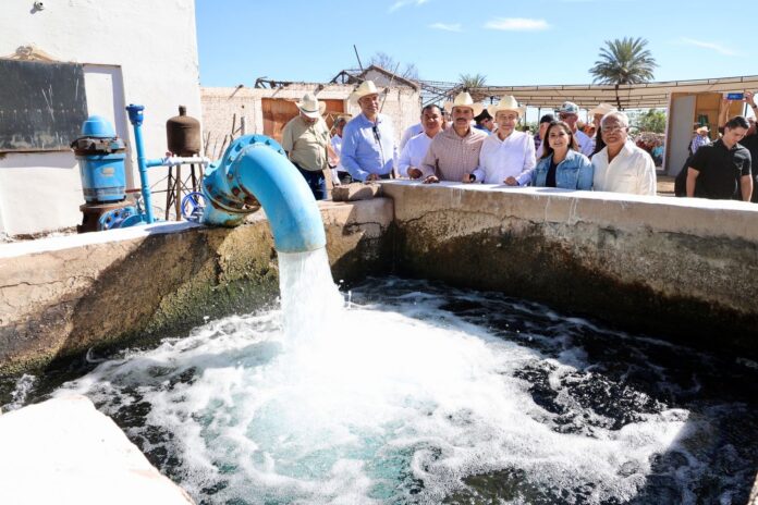 Gobernador Durazo fortalece a los municipios con inversión histórica en infraestructura hídrica; a partir de 2022, el Gobierno de Sonora incrementó cinco veces la inversión en obras de agua para apoyar a municipios y sectores productivos frente a la sequía.