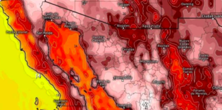 Se esperan hoy temperaturas máximas entre los 40°C a los 45°C
