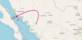 Otro temblor frente a las costas de Guaymas