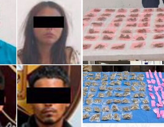 Cuatro detenidos con droga y arma de fuego