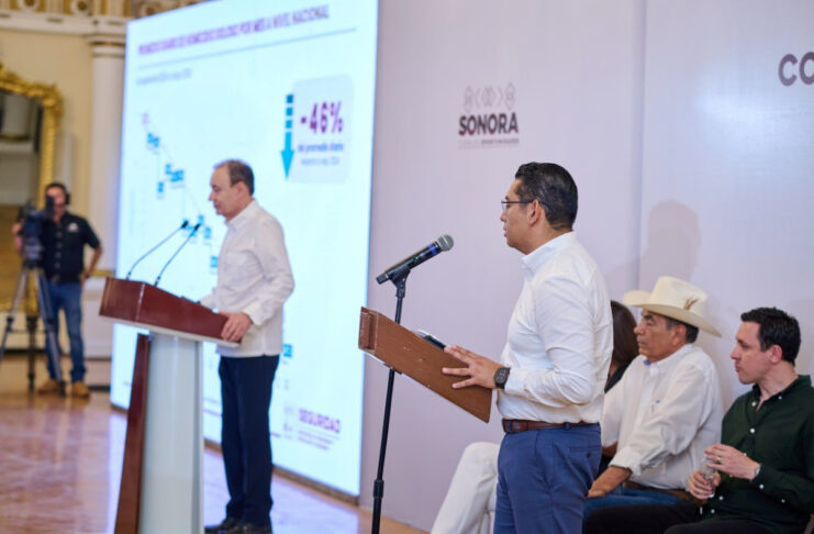 Logra Durazo resultados históricos con disminución 62% en promedio diario de homicidios en Sonora
