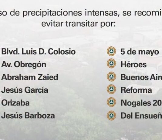 Emiten aviso especial por riesgo elevado de inundaciones